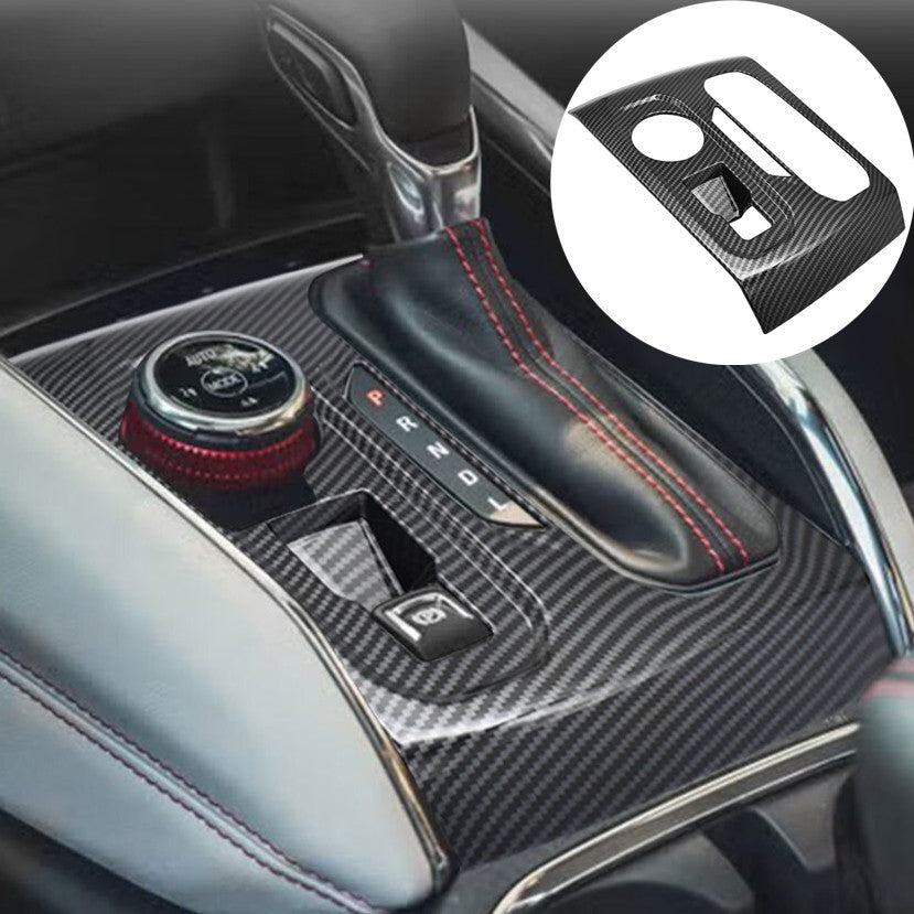 Carbon Fiber Style For 2023 2024 2025 for GMC for Canyon Cab Gear Shift Panel Cover Trim