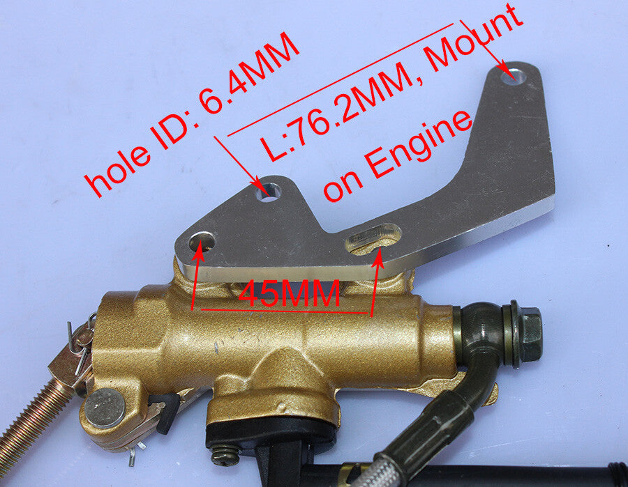 Silver Master Cylinder Bracket For 50cc-125cc Horizonal for Honda CRF50 Monkey Z50