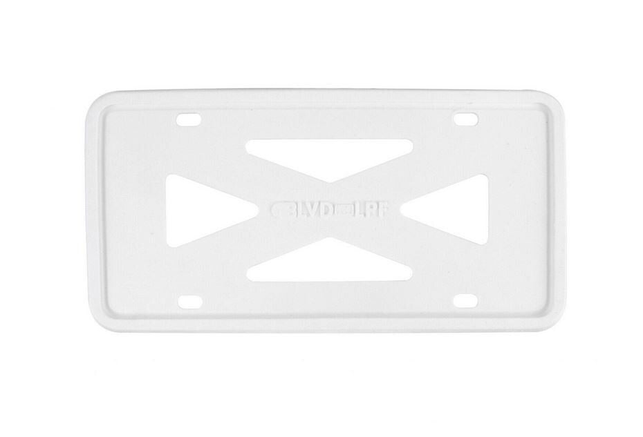 1 piece of white silicone car license plate frame cover cap for trunk suitable for Dodge