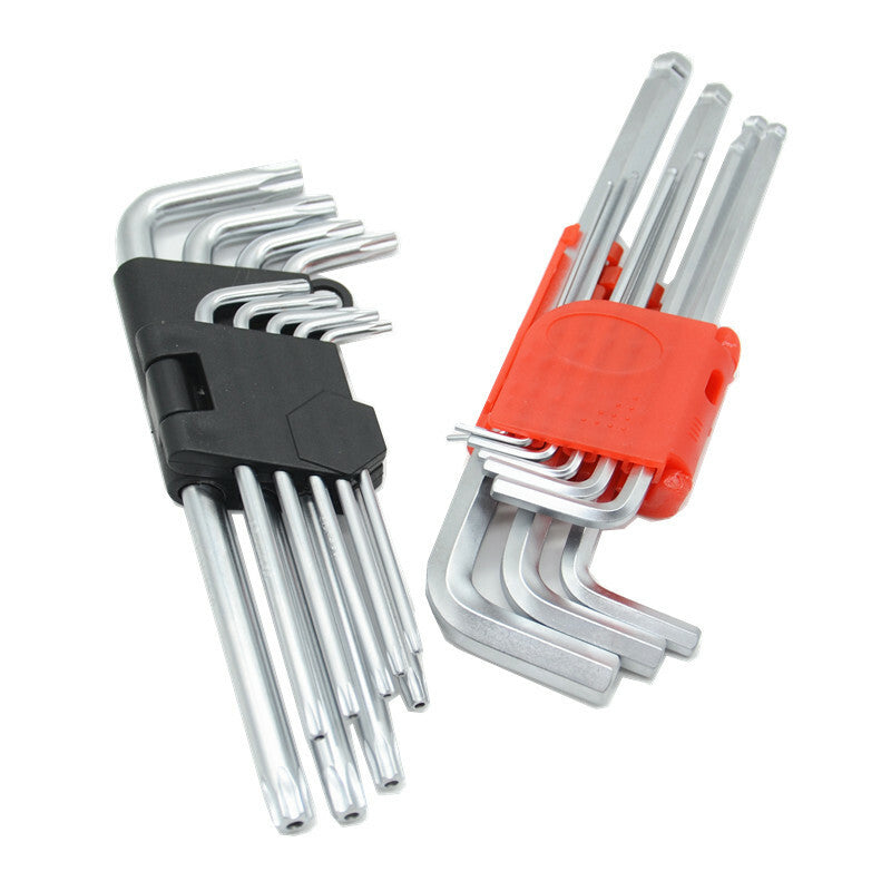 18x Screwdriver Double-End Hex Ball Head Wrench Allen Hexagon Torx Star Spanner