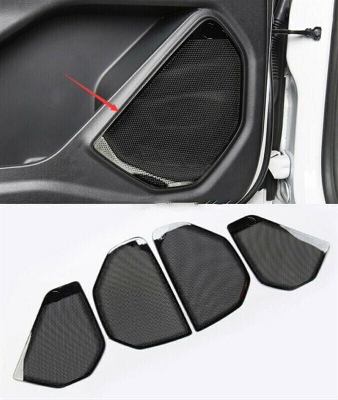 for Ford Explorer 2020-2023 Black Titanium Inner Door Speaker Frame Cover Trims