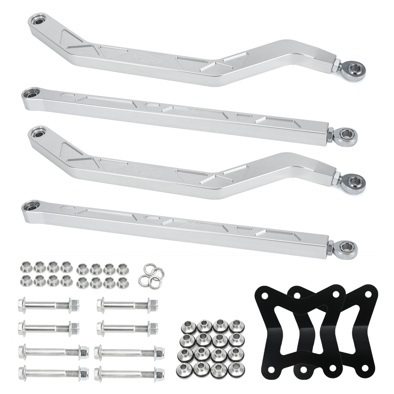 High Clearance Steel Rear Radius Arms Rods Set For 2014-2023 for Polaris RZR XP 1000