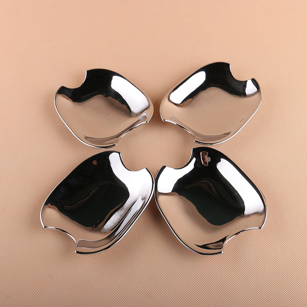 4Pcs Door Handle Cup Bowl Chrome Fit Highlander 2008-2010 for Toyota for Camry 2006-2011