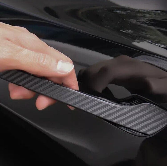 Carbon Fiber Door Handle Cover Anti-Scratch Car Accessories for Tesla for Model Y 23