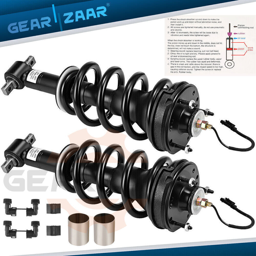 2x Front Shock Struts Assys Fit for Escalade Tahoe for GMC for Sierra Denali 1500 84176631