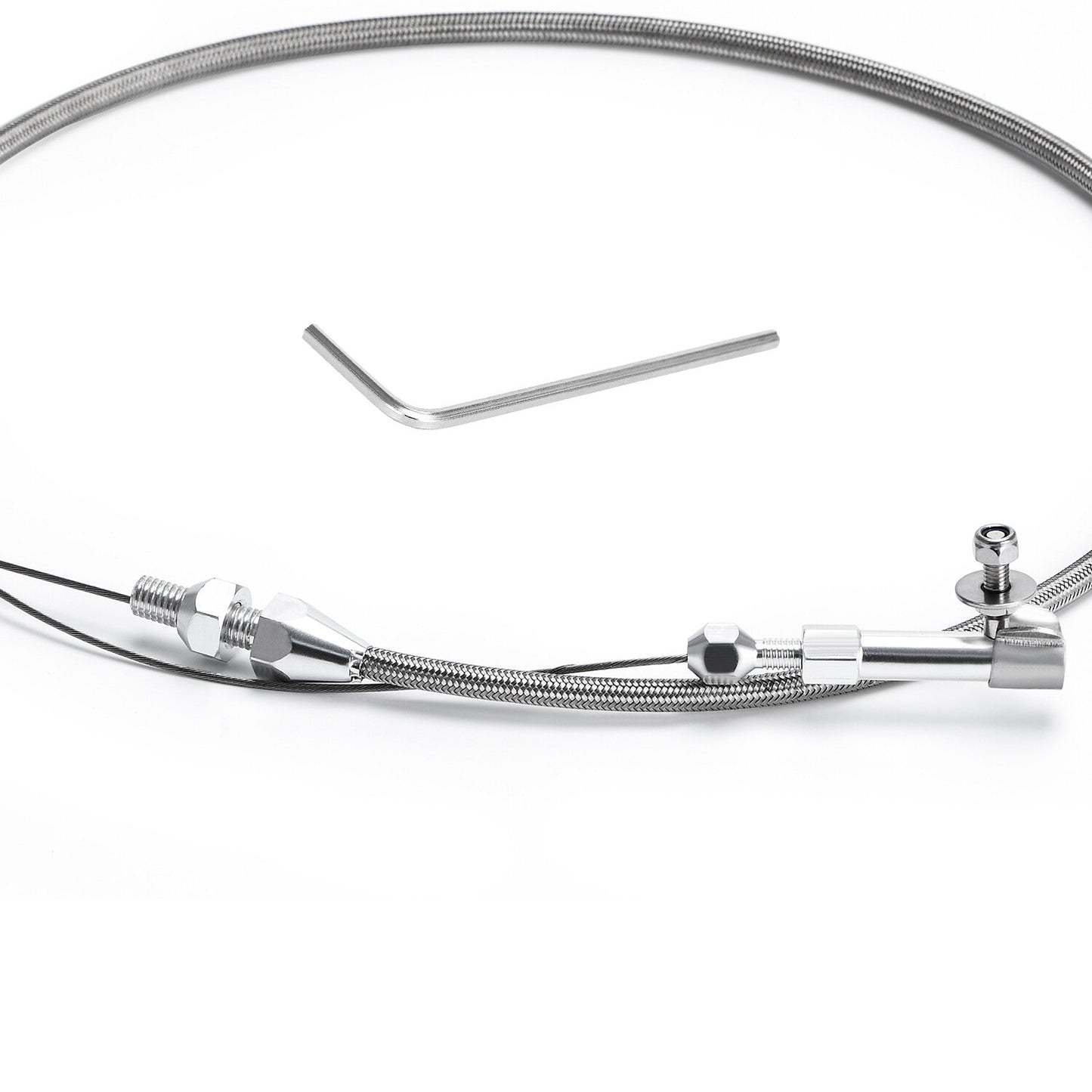24 Stainless Steel Housing Throttle Gas Carburetor Cable for Ford for Chevy GM