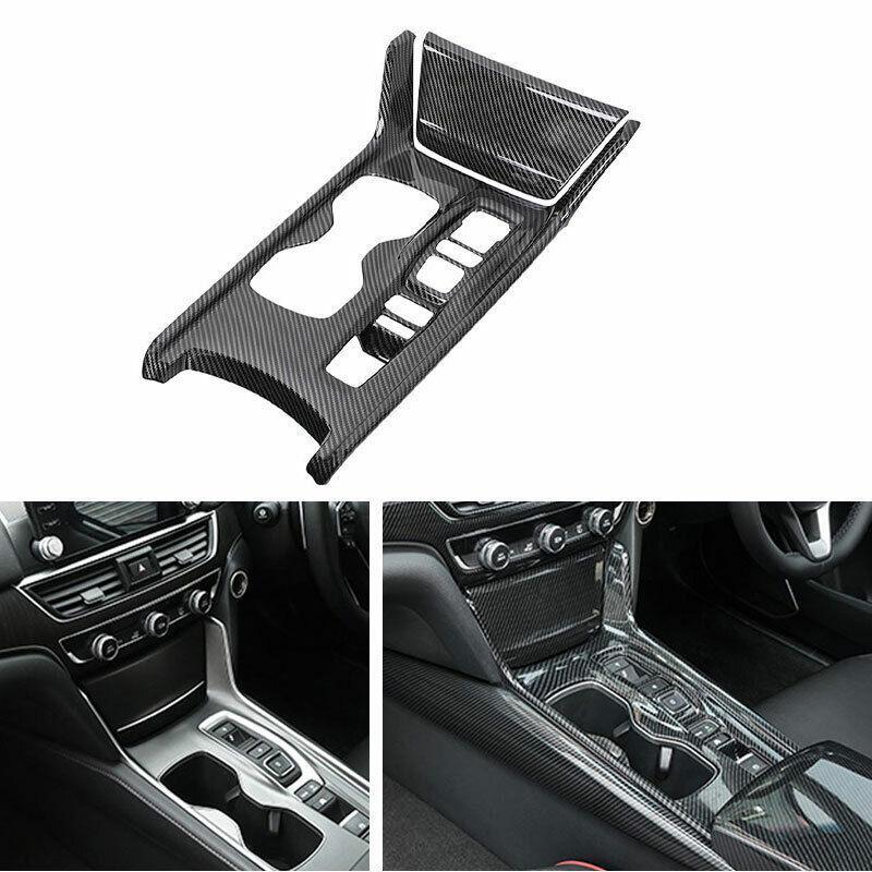 Carbon Fiber Fit for Honda Accord 2018-2020 Central Console Gear Box Panel Trim