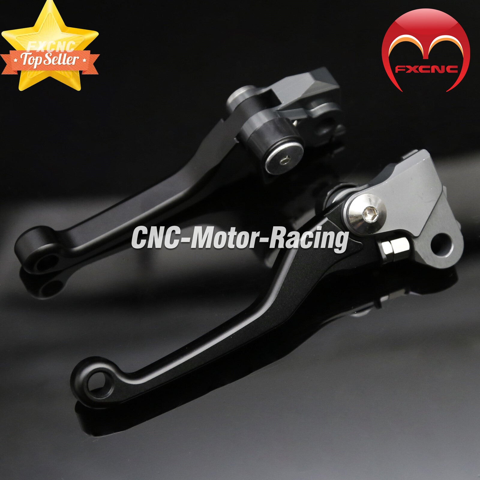 CNC Dirt bicycle brake and clutch lever suitable for Honda CR80R and CR85R 1998-2004 2005 2006 2007.