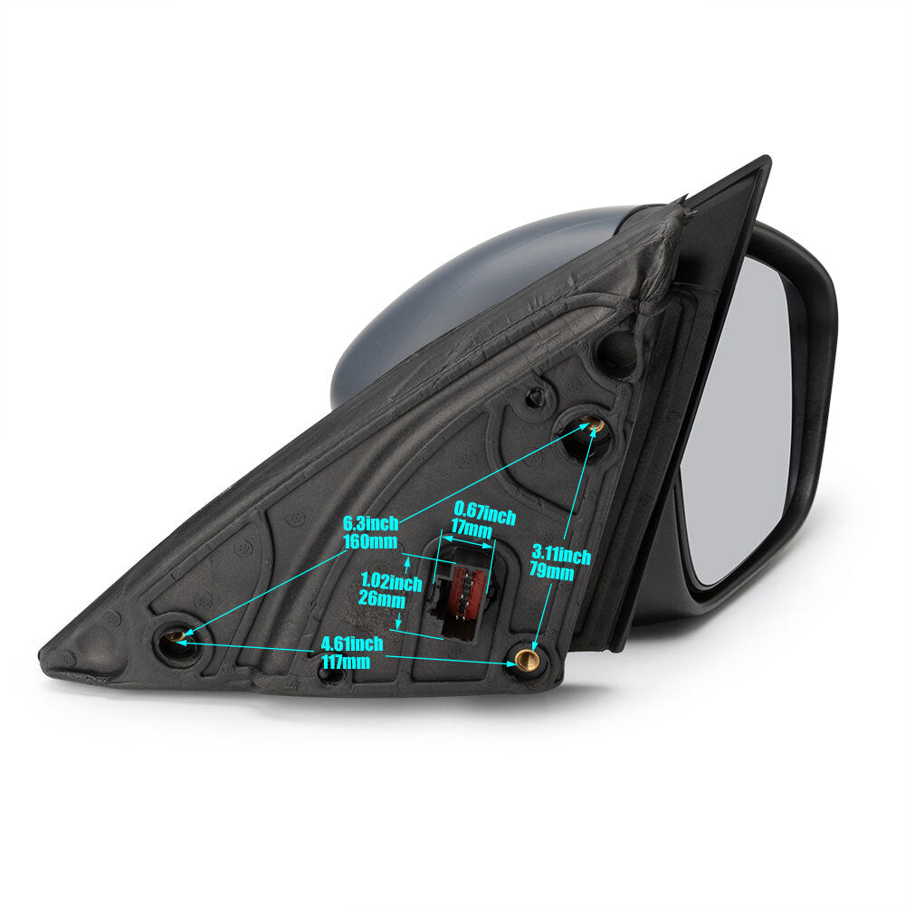 1 pair of LJ6Z-17682-DA LJ6Z-17683-DA left + right side mirrors suitable for Ford Escape 20-23