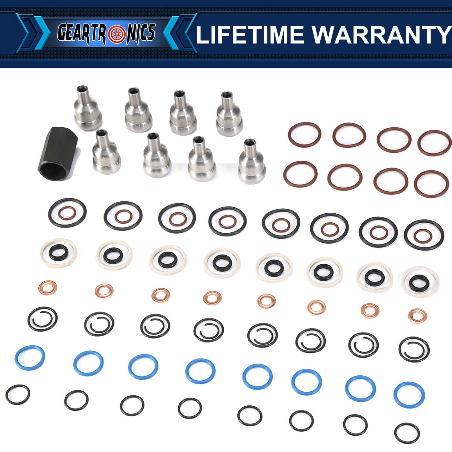 for Ford 6.0L 2003-10 Oil Rail Leak Repair Kit Tool O-rings Injector Seal US