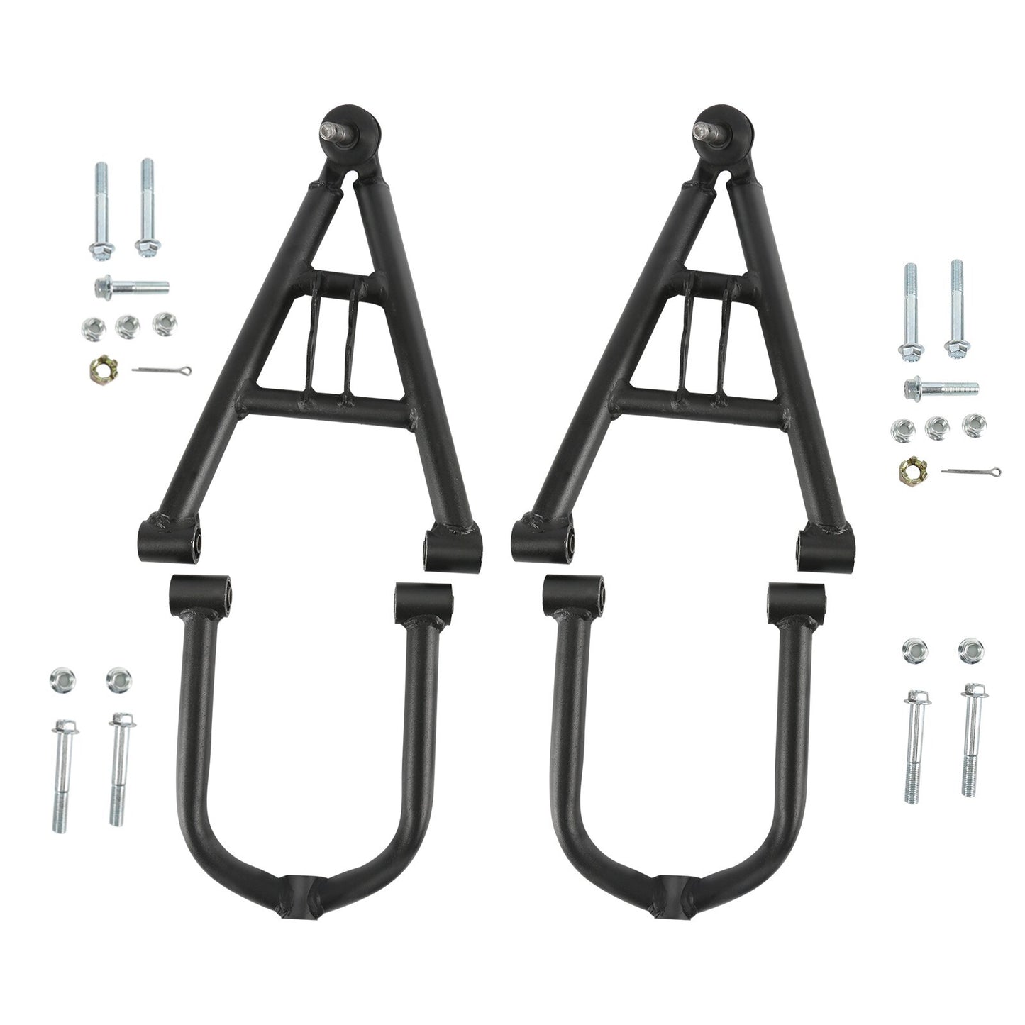 Front suspension upper and lower shock absorber control arm kit suitable for off-road vehicles, ATVs, go-karts, four wheels, 4 Wh