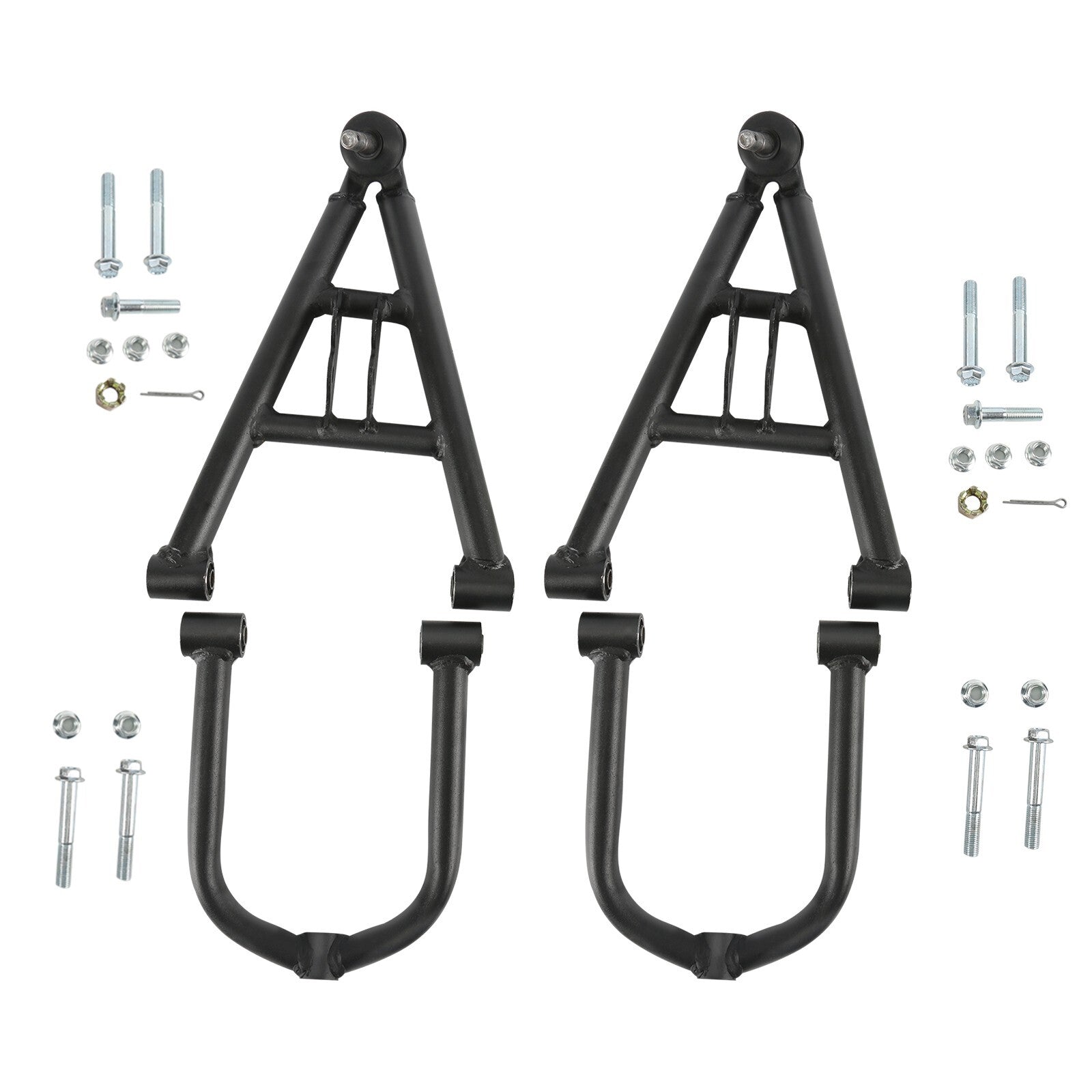 Front suspension upper and lower shock absorber control arm kit suitable for off-road vehicles, ATVs, go-karts, four wheels, 4 Wh