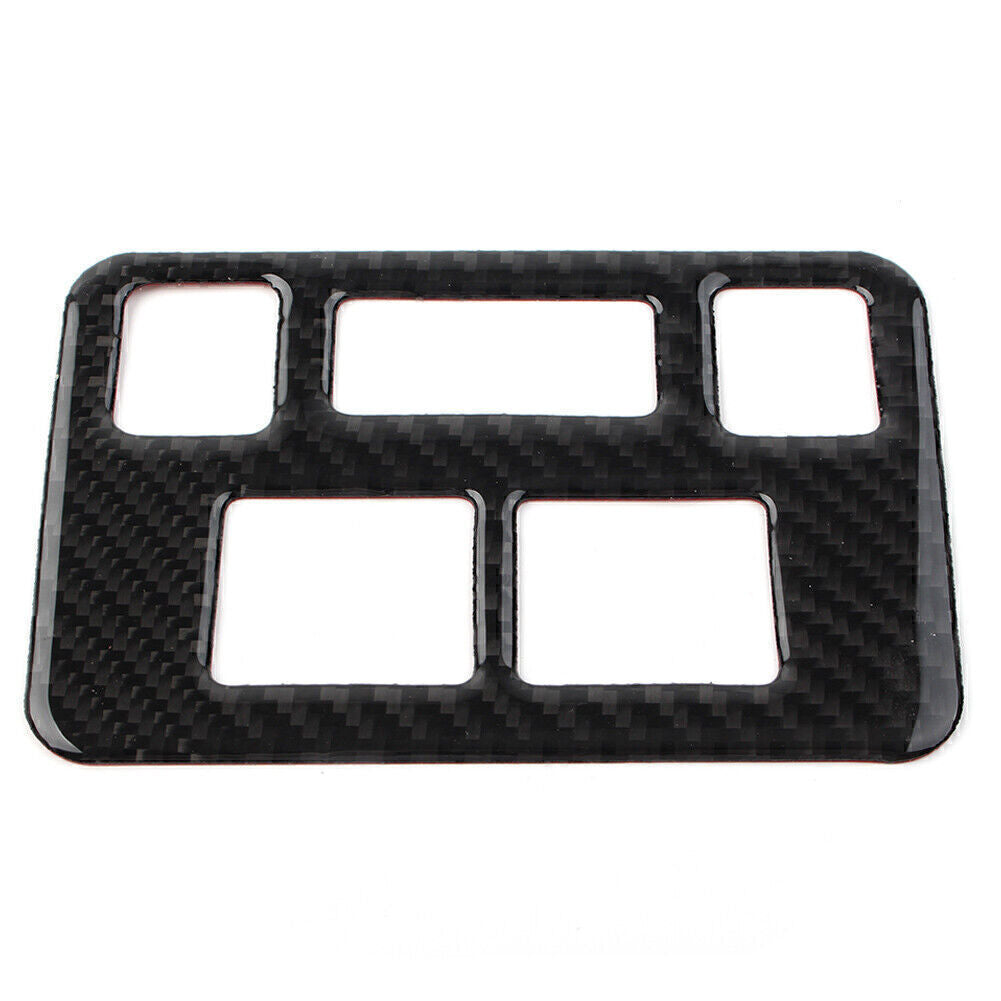 Carbon Fiber Headlight Button Frame Cover Trim for Subaru Forester 2013-2018 17
