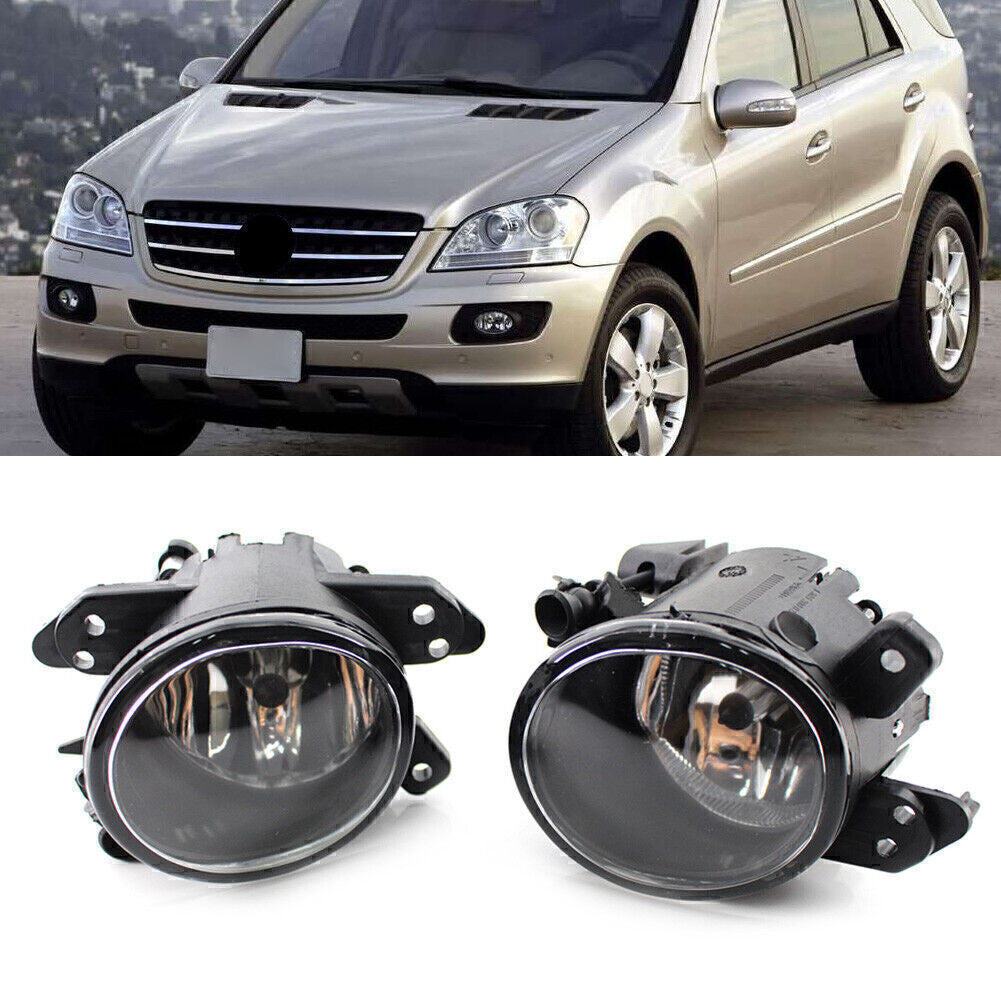 2x Fit for Mercedes Benz W219 2007-2010 Car Front Bumper Fog Light Lamp With Bulb