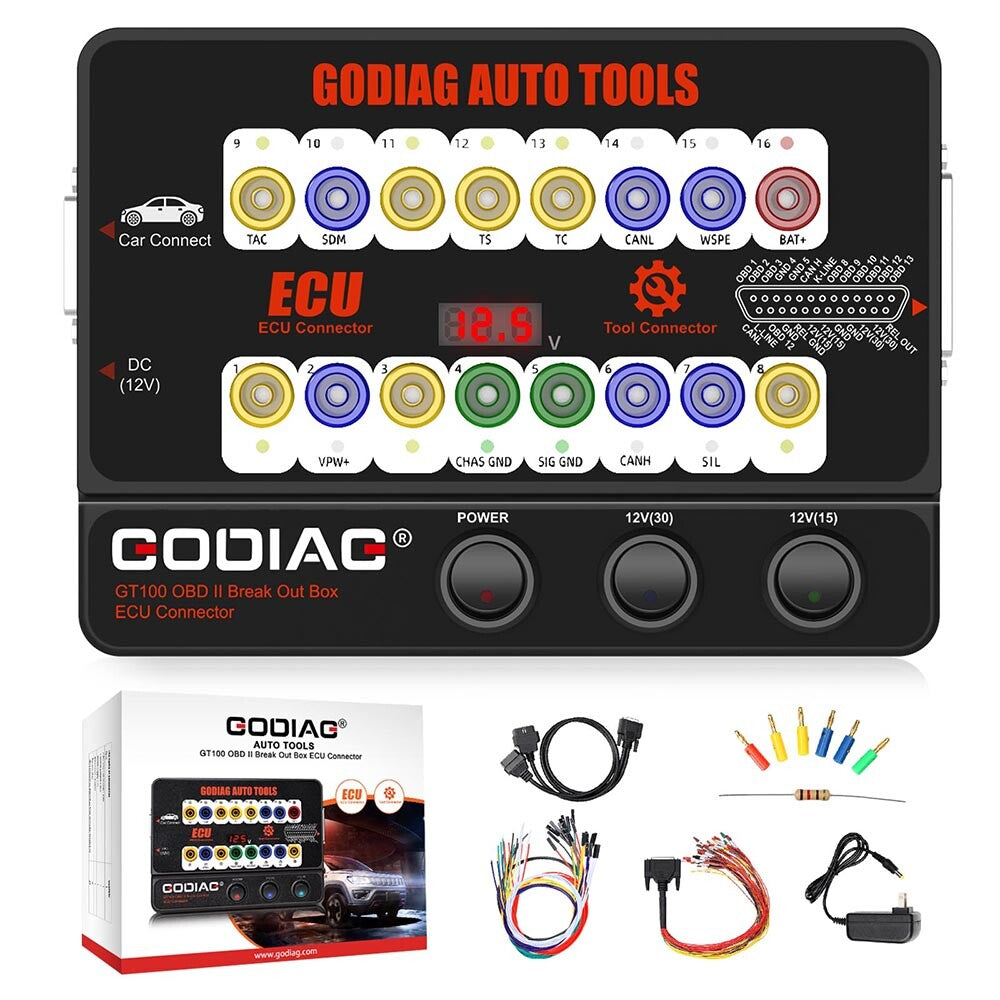 GODIAG GT100 OBD 2 Protocol Breakout Box for BMW FEM BDC CAS4+Test Platform