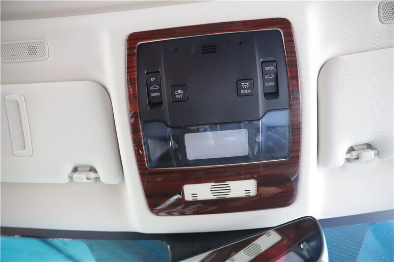 Front Reading Lamp Frame Cover Trim Interior Fit for Lexus for ES 2015-2017 Red Wood