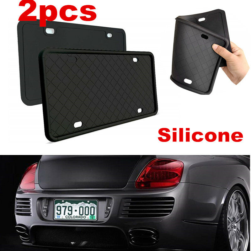 2x Car Accessories FrontRear License Plate Holder Mounting Bracket Screws