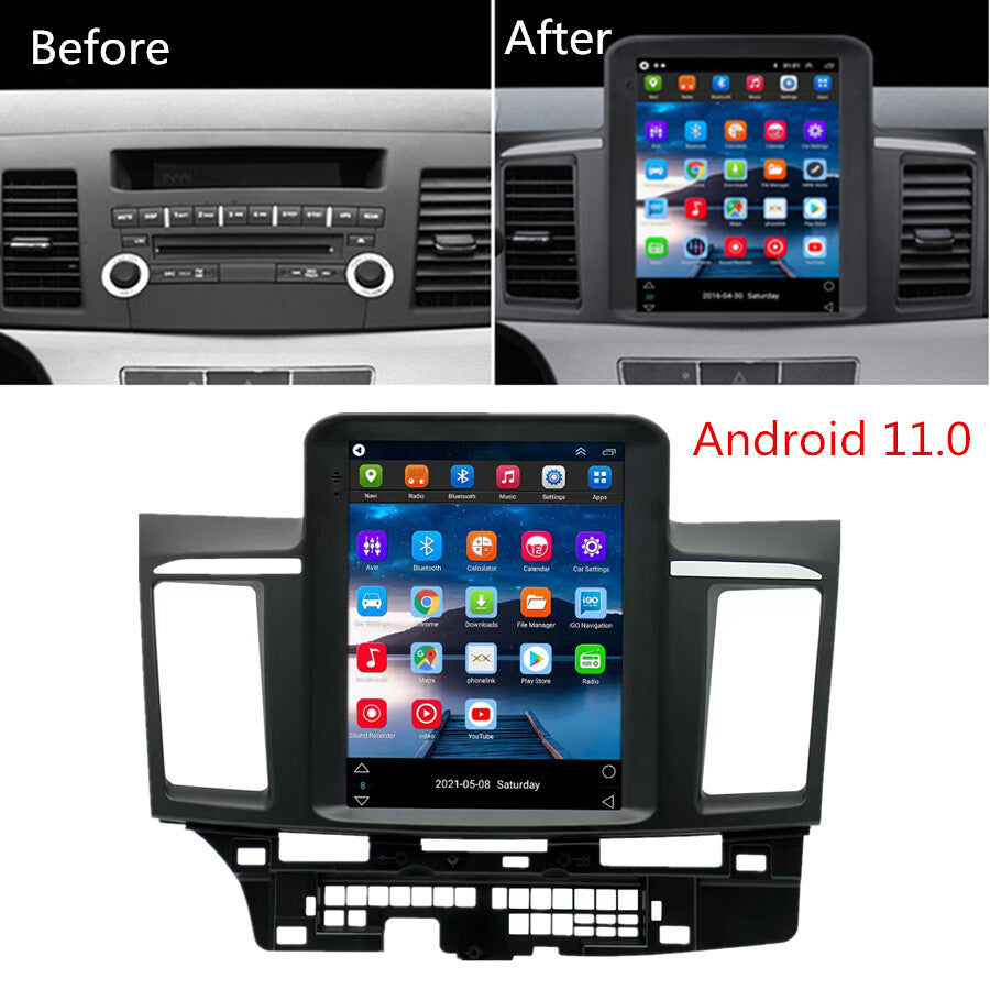 9.7 For 2007-2017 for Mitsubishi Lancer Stereo Radio GPS Nav Android 11.0 Head Unit