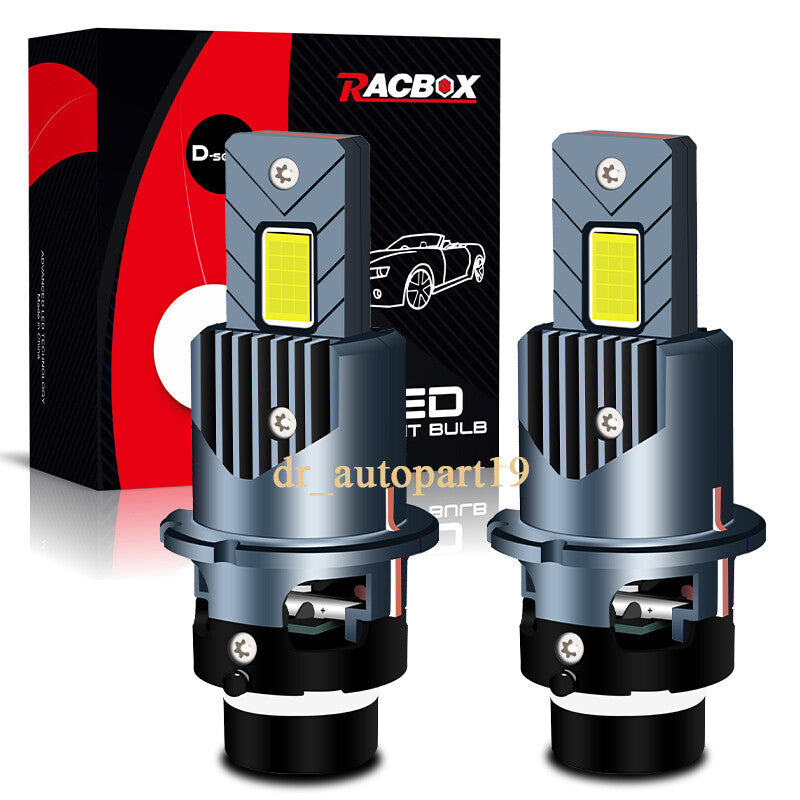 2X D2S D2R LED Headlight Bulb Replace HID Xenon White 6000K Conversion Kit IP65