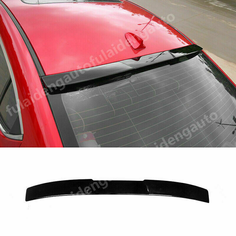 For Mazda3 Axela Sedan 2014-2018 Black Rear Window Roof Spoiler Visor Wing Cover