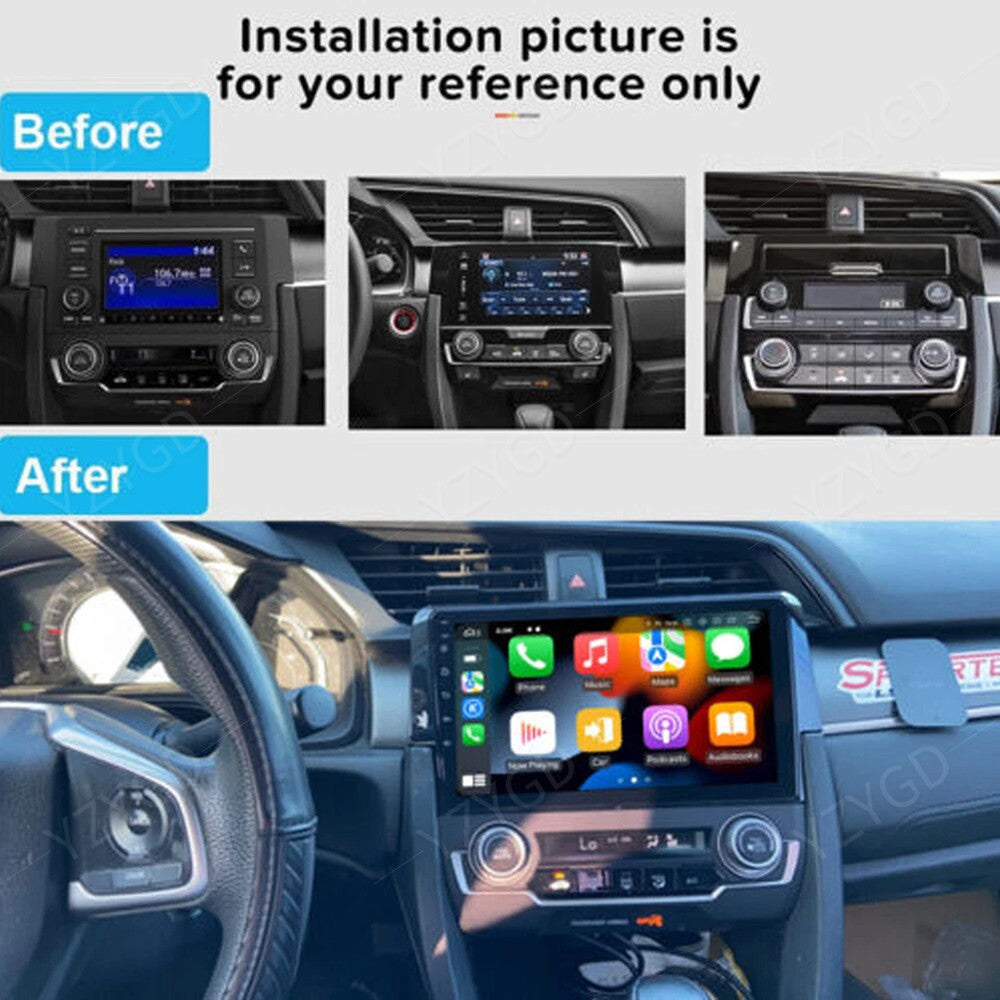 for Honda for Civic 2016-2020 Apple Carplay Car Stereo Radio GPS WIFI Android Screen