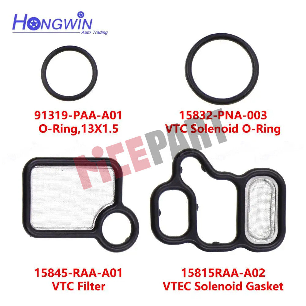 15815-RAA-A01 15845-RAA-001 VTEC solenoid valve gasket and VTC compatible with for Honda .