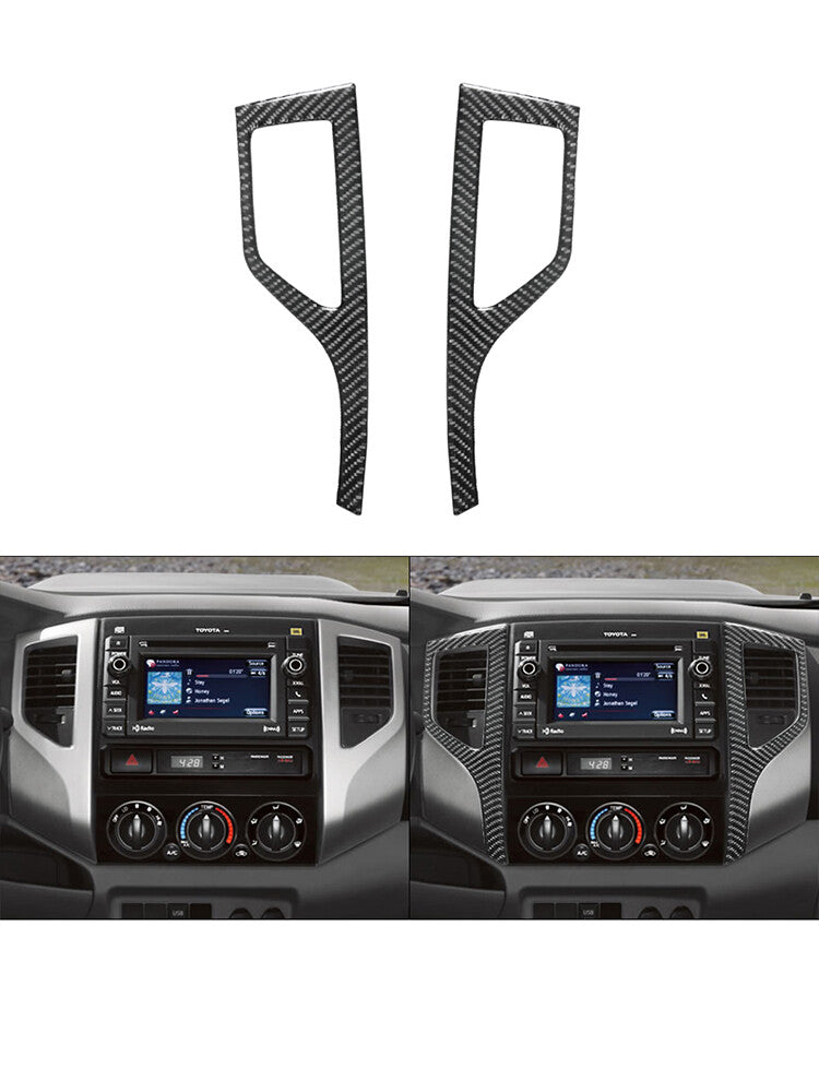 for Toyota Tacoma 2012-2015 Center Air Vent Type-A Trim Cover 2WD Carbon Fiber