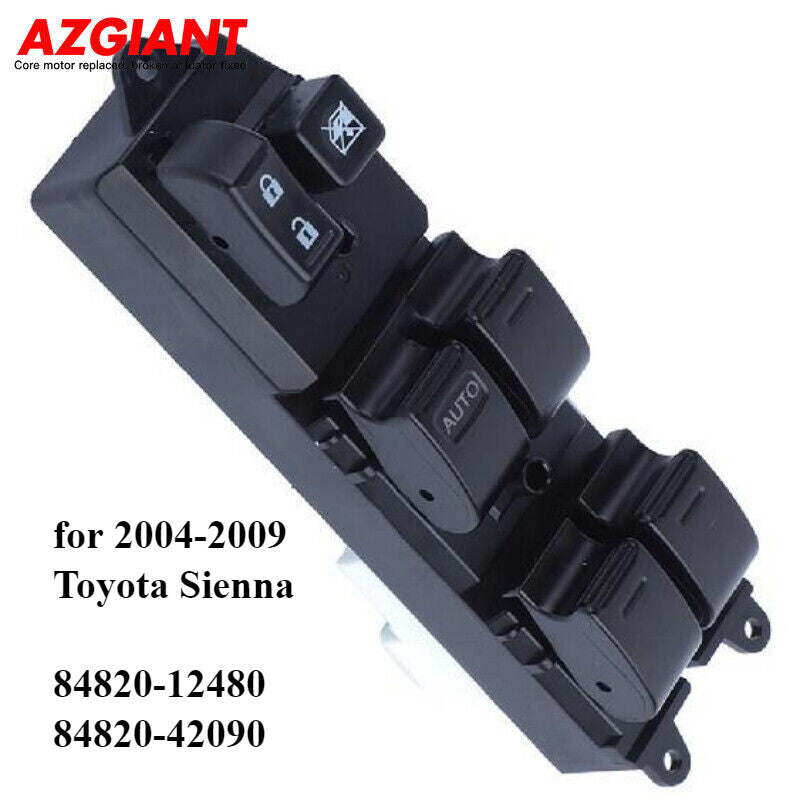 POWER WINDOW MASTER CONTROL SWITCH LEFT DRIVER SIDE for Toyota for Sienna 2004-2009