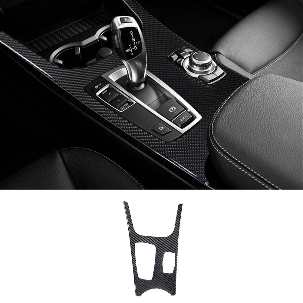 Carbon fiber center console panel bezel for BMW X3 F25 X4 F26 2011-2017