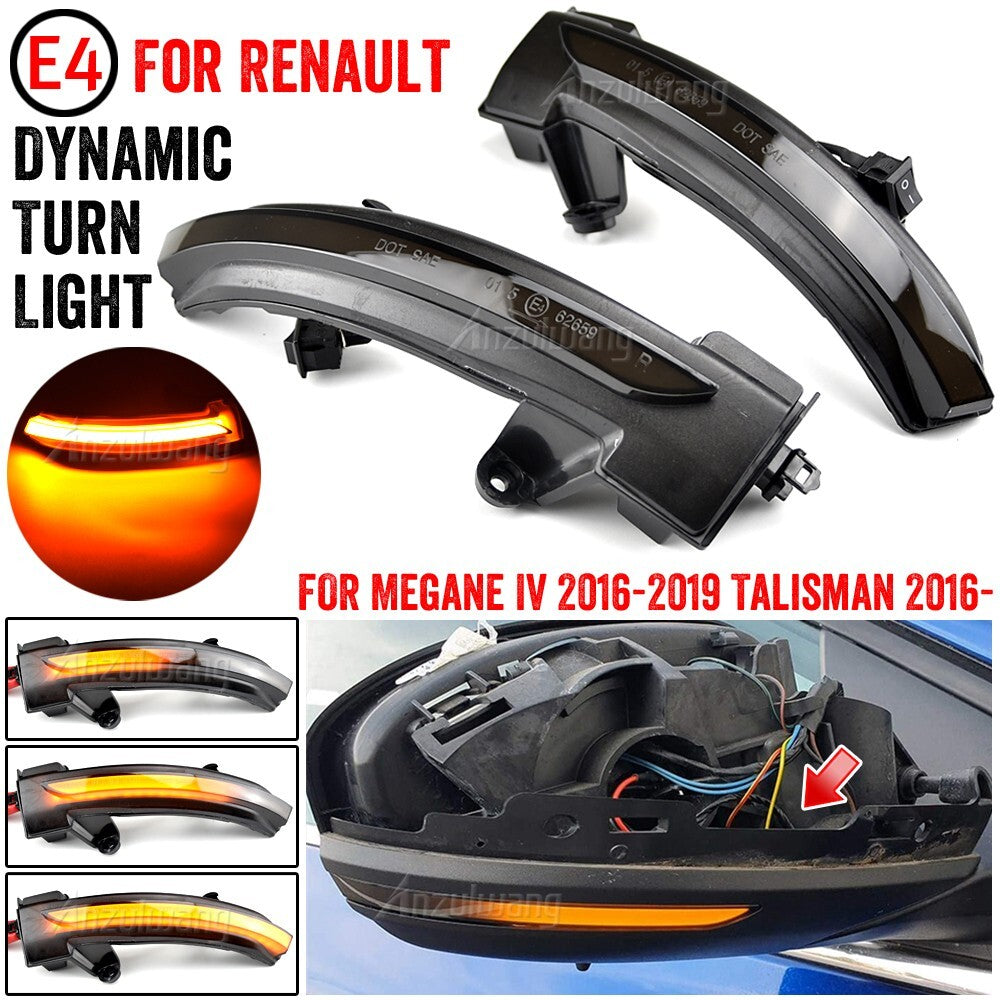 Dynamic Turn Signal Light for Renault Megane IV 2016-2019 Talisman 2016
