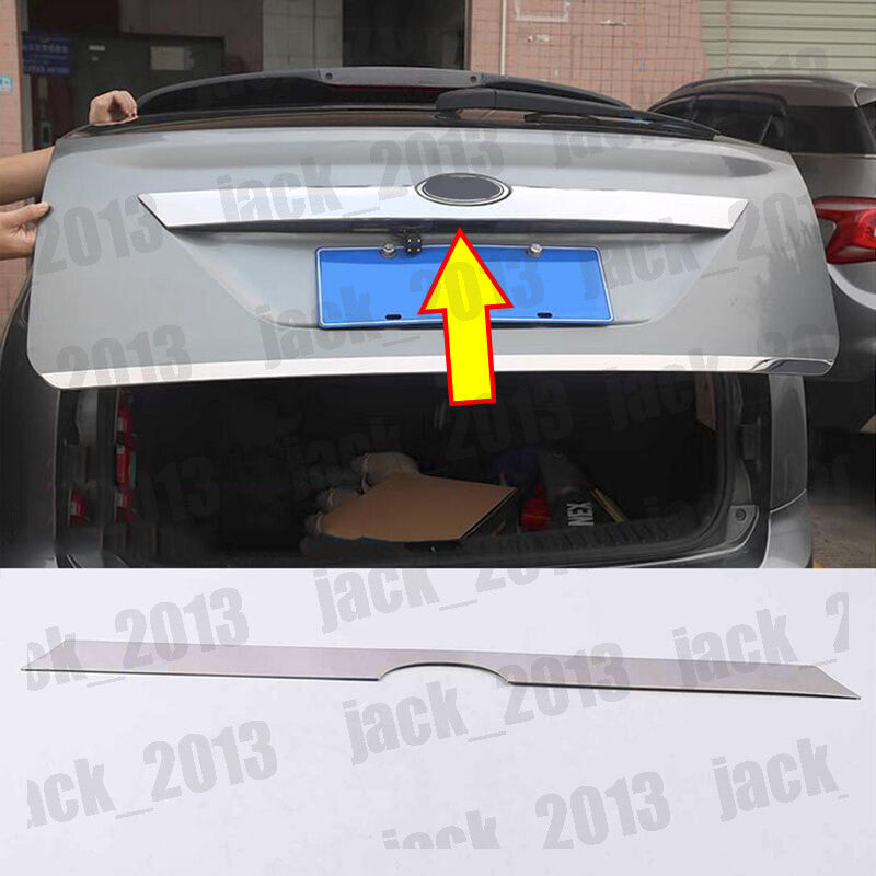 Stainless Rear Trunk Tailgate Boot Grab Trim Cover for Ford Focus sedan 2015-18