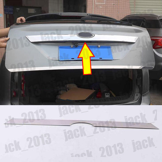 Stainless Rear Trunk Tailgate Boot Grab Trim Cover for Ford Focus sedan 2015-18
