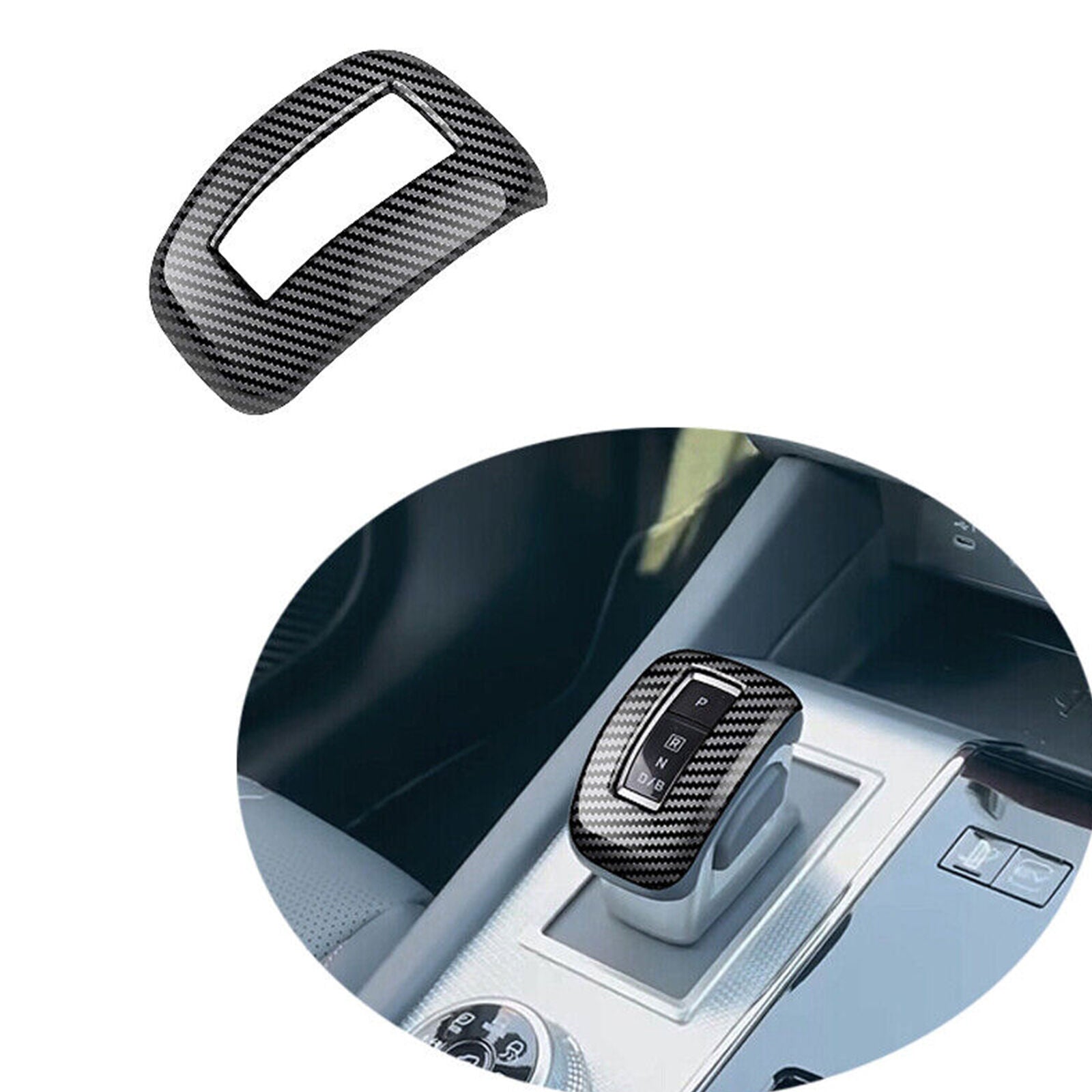 Carbon Fiber Inner Gear Shift Knob Cover ABS for Mitsubishi Outlander 2022-2023