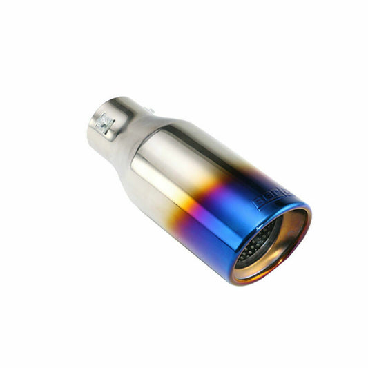 67mm ID Universal Stainless Welding Tail Tip Exhaust Tip 4'' OD Blue 250mm Tip