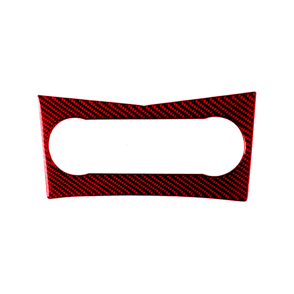 Red Carbon Fiber Air Conditioning Control Trim for Mercedes-Benz W204 2007-2010
