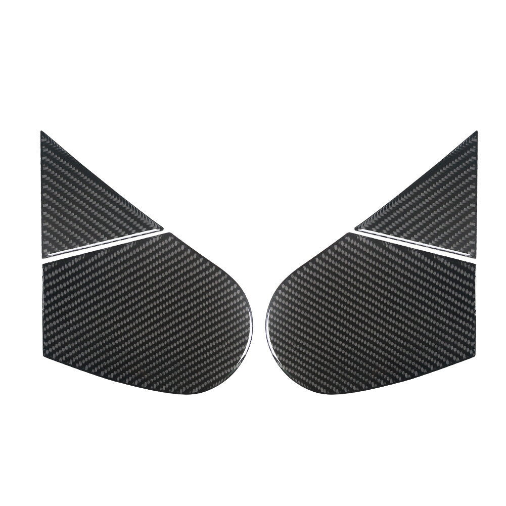 4X Carbon Fiber Front Door for Seat W/o Power Cover Trim for Dodge Durango 2014-2020