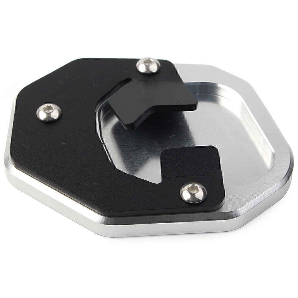 Silver Side Stand Extension Kickstand Enlarger Plate Fit for YAMAHA Tenere 700 2019