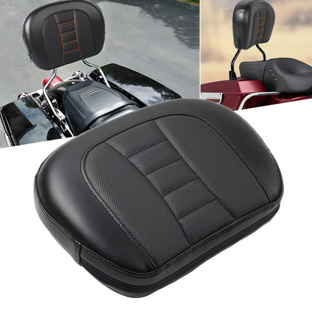 Sissy Bar Passenger Backrest Pad for Harley Touring Road King FLHRC FLHRS 97-23