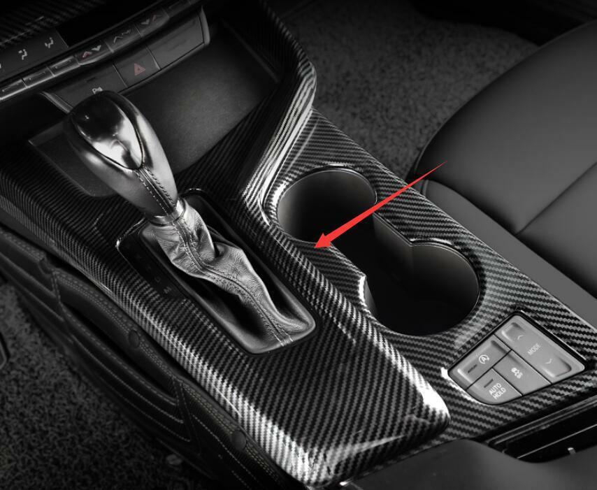 for Cadillac CT4 2020-24 Carbon Fiber Inner Console Gear Shift Frame Cover Trim