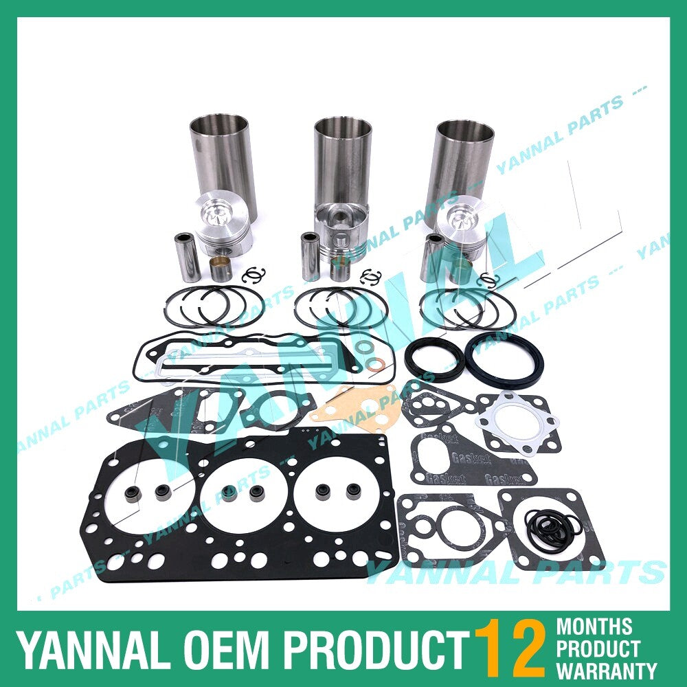 3TNC80 Overhaul and Rebuild Kit with Complete Gaskets for Yanmar Diesel Engines