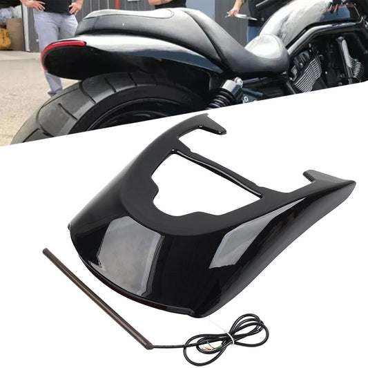 Vivid Black Rear Mudguard w/Light for Harley VRSCDX V-Rod VRSCAW VRSCA 2002-2017