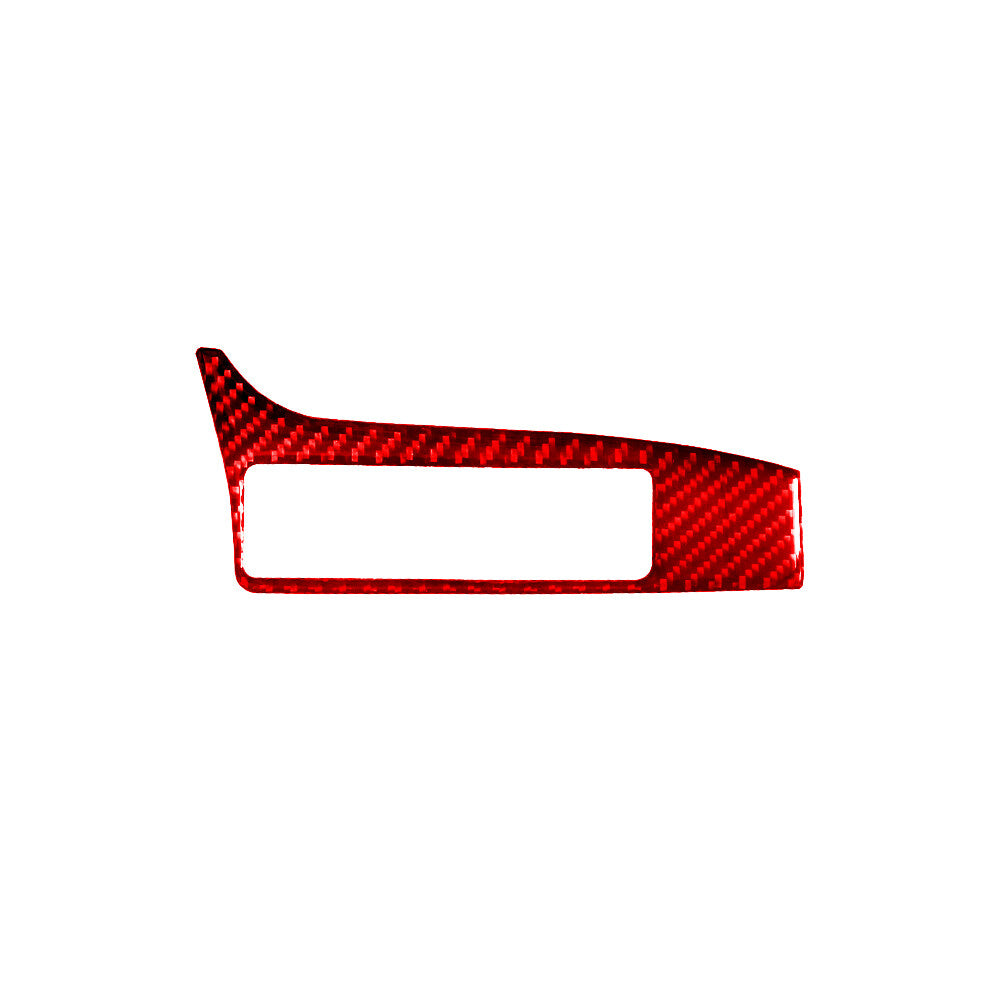 Red Carbon Fiber Driver Side Buttons Cover Trim for Mitsubishi Outlander 2014-16