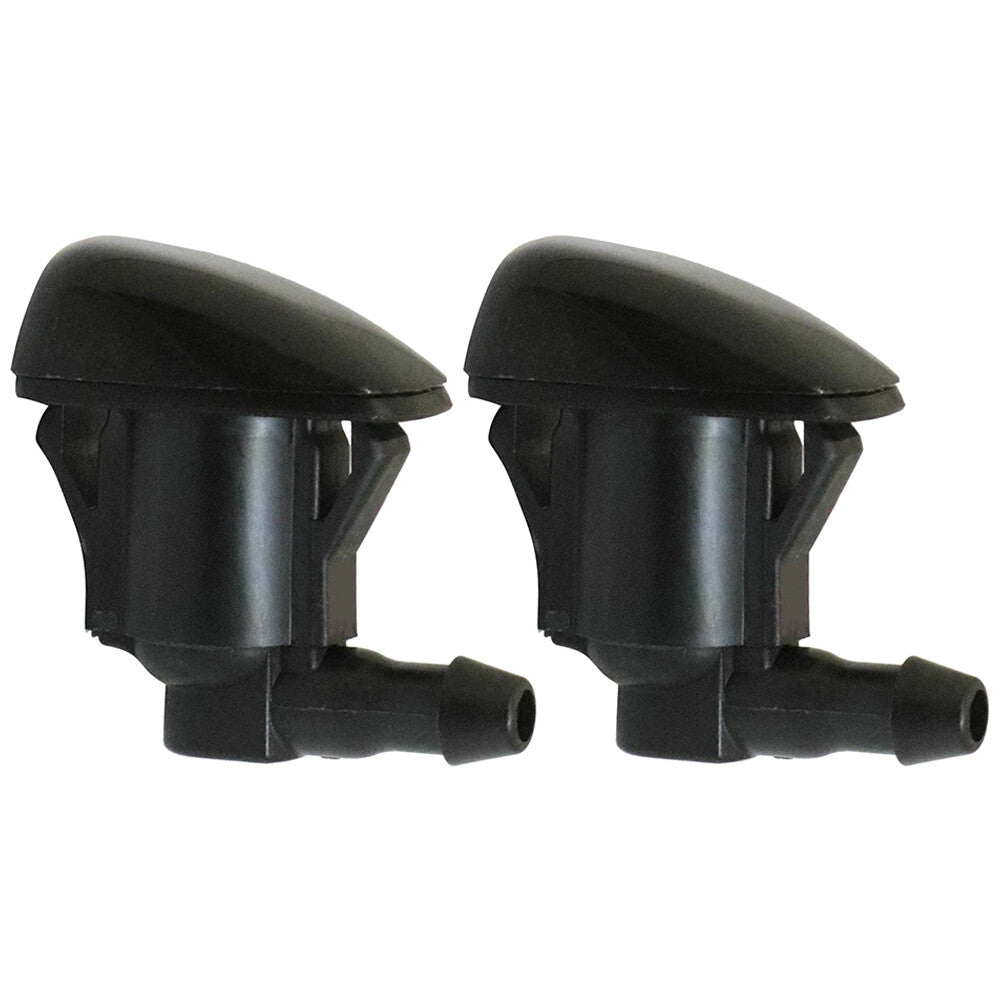 Black 2 PCS Front Windshield Washer Nozzles Fit for Lexus RX300 85381-44010 New