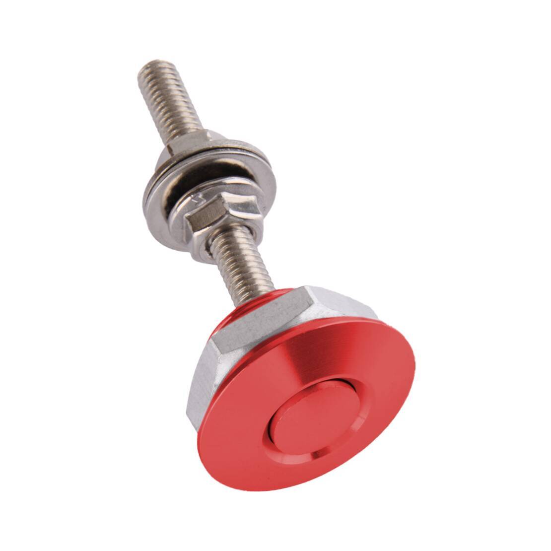 2pcs Red Push Button Quick Release Car Bumper Hood Pin Bonnet Lock Latch Clip