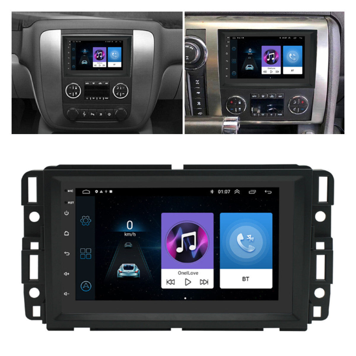 7 Stereo Radio BT GPS Nav Head Unit For 07-14 Chevy Silverado 1500 2500 3500 HD