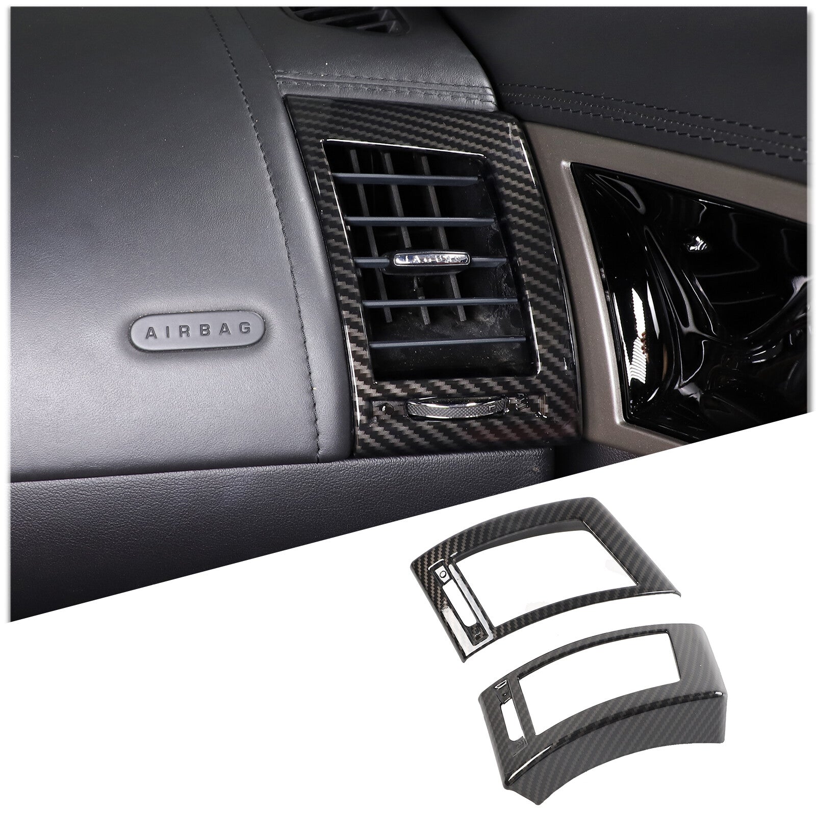 2-Pack Red ABS Rear Door Cupholder Panel Cover Trim for Honda Pilot 2015-2021 USA