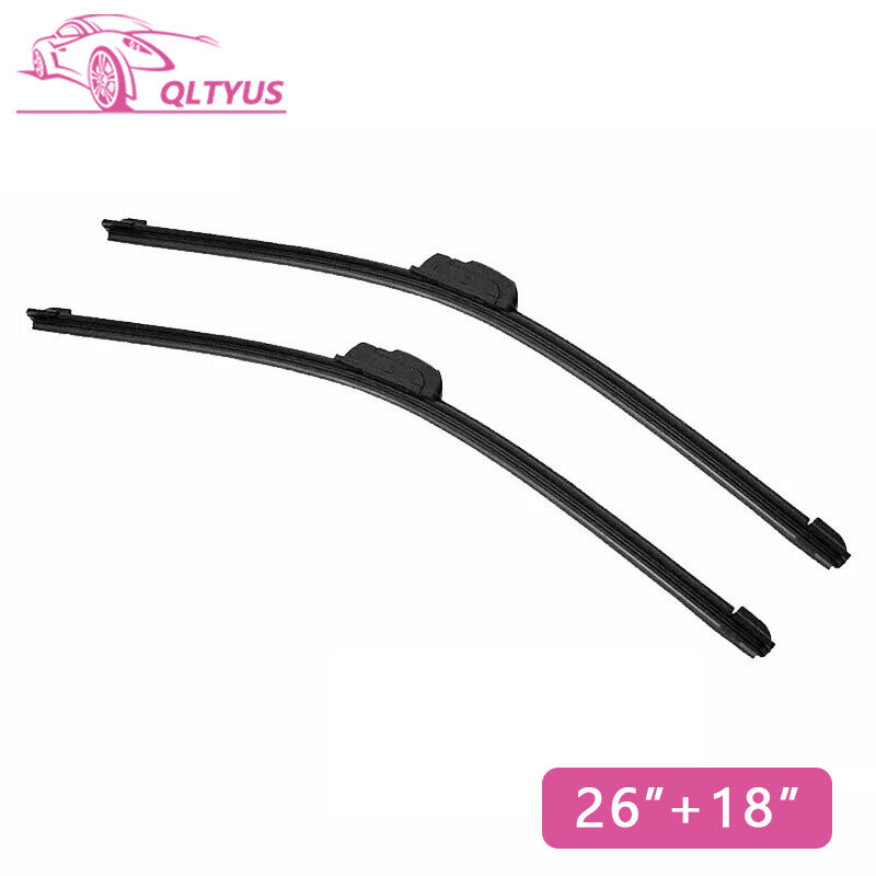 26-inch + 18-inch windshield wiper J-hook, frameless, bracketless, all seasons