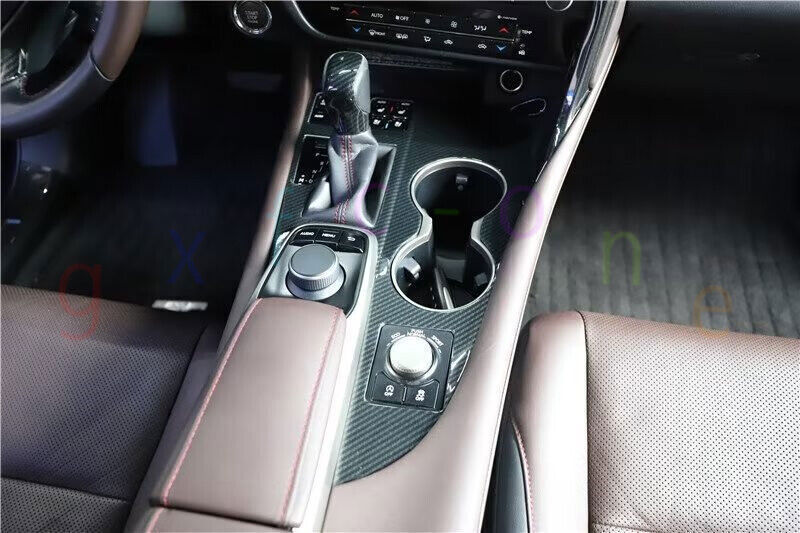 for LEXUS 2016-2022 RX350 450h ABS Carbon Patter Gear Shift Panel Cover Trims