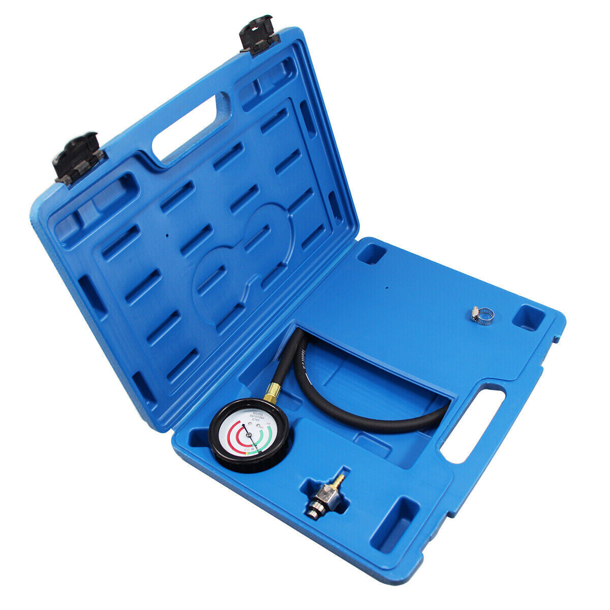 Automotive exhaust back pressure tester kit, pressure gauge, testing tool kit, sensor