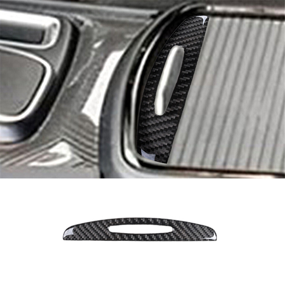 Central Control Cup Holder Trim Cover Carbon Fiber for Chrysler 300 2015-2017
